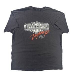 Vintage Harley Davidson Motorcycles Daytona 92" T-Shirt Men's XXL Pocket Graphic